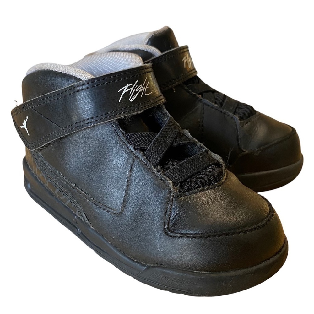 Nike air Jordan FLIGHT black sneakers size 8 toddler youth child